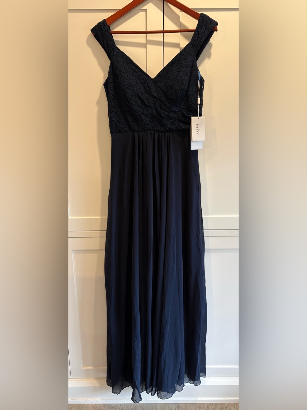 NWT Babyonline Elegant Navy  Maxi Dress Formal Gown SZ Large